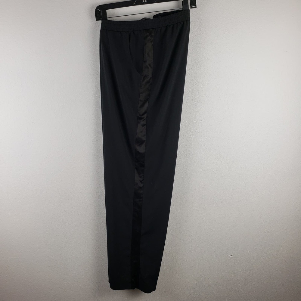 Lane Bryant Women's 22/24 Perfect Drape Track Pant With‎ Satin Side Stripe Black